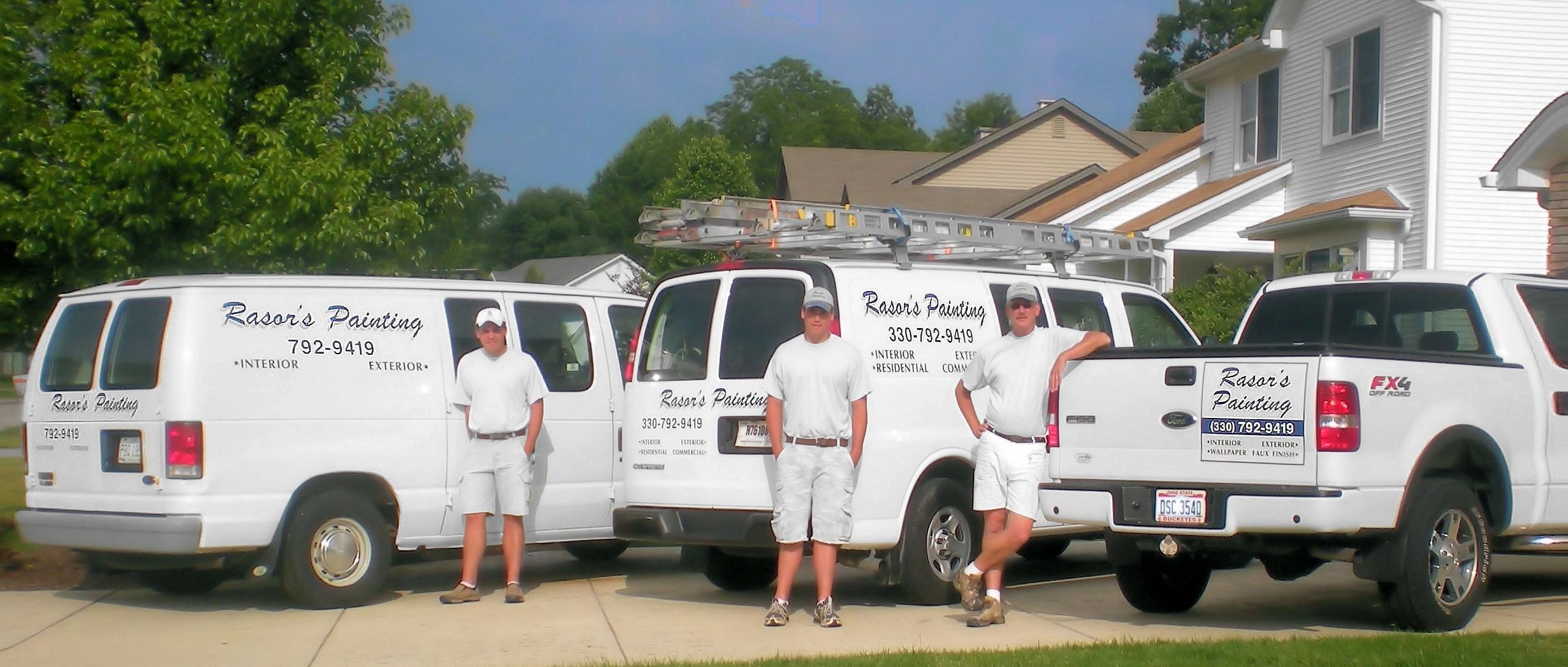 Rasor's Painting fleet vehicles